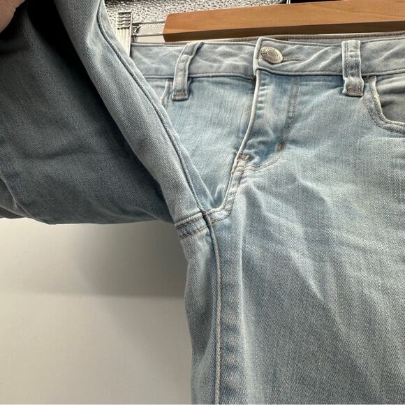 American Eagle Light Wash Mid Rise Cropped Jegging Jeans Size 4 - Picture 5 of 12